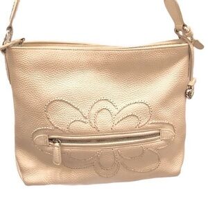 Brighton stitched pebbled leather shoulder bag